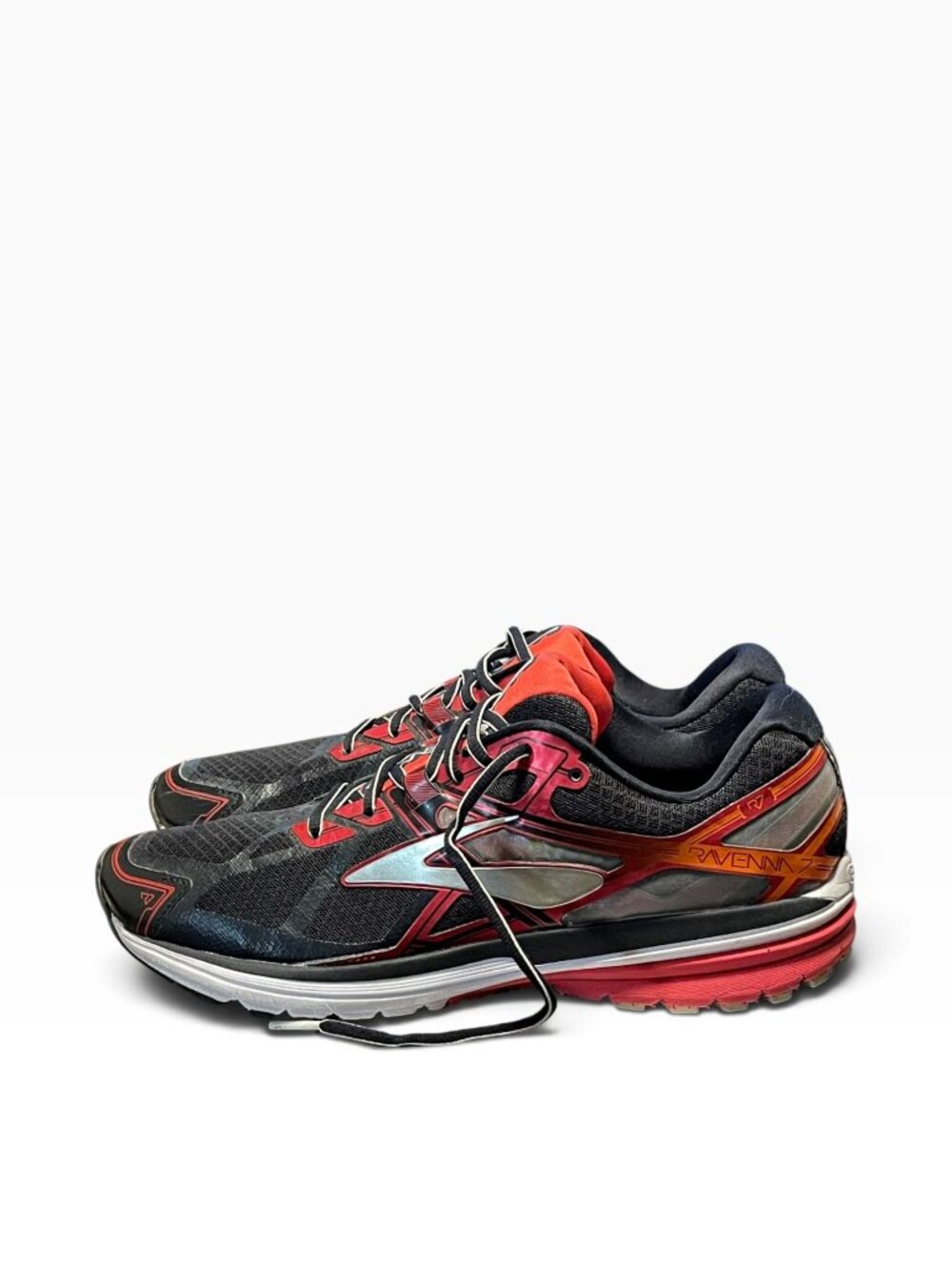 Men's Brooks Glycerin Running Shoes Black Red Size 11